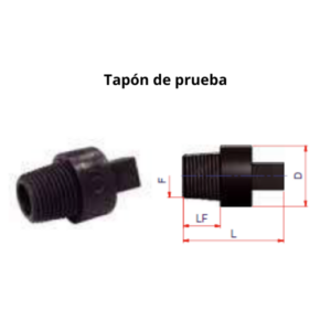 Tapón de prueba 3/4” gas