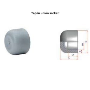 Tapón unión socket NIRON PREMIUM Ø 32mm