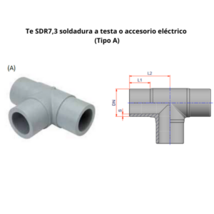 Te SDR7,3 NIRON PREMIUM  soldadura a testa o accesorio eléctrico Ø160mm