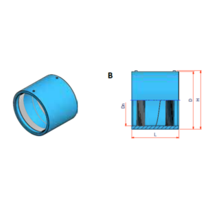Manguito SDR11 NIRON CLIMA soldadura eléctrica (clase 1/6, clase 2/6, clase 4/6, clase 5/4) Ø315mm