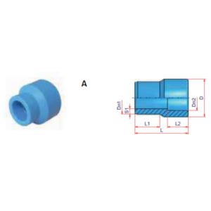 Reducción macho/hembra NIRON CLIMA unión  32/25mm