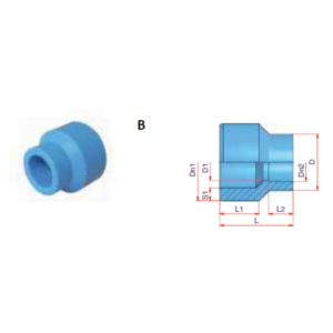 Reducción macho/hembra NIRON CLIMA unión  50/25mm