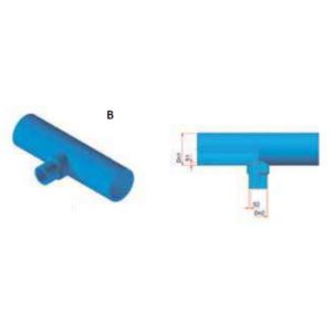 Te reducida – SDR17 NIRON CLIMA macho/macho/macho soldadura a testa o accesorio eléctrico 315 x 125 x 315mm Te reducida – SDR17 NIRON CLIMA macho/macho/macho soldadura a testa o accesorio eléctrico 315 x 125 x 315mm